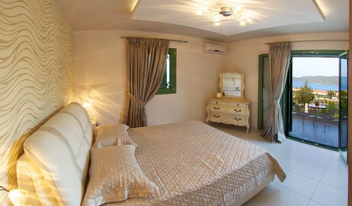 Double bedroom, Villa Scorpios, Kefalonia