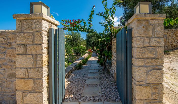 Entrance, Apollo's Retreat, Paxos, Greece
