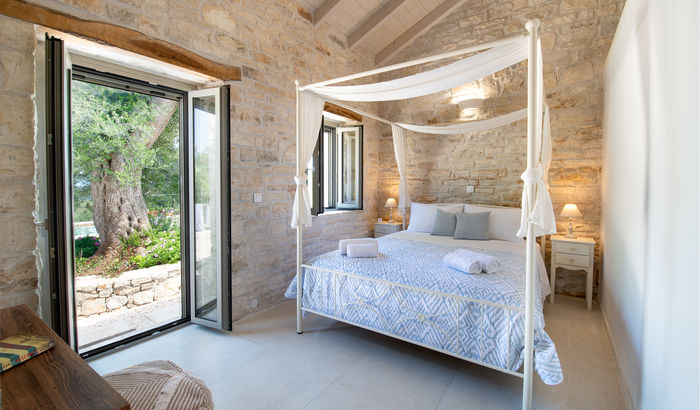 Double bedroom, Apollo's Retreat, Paxos, Greece