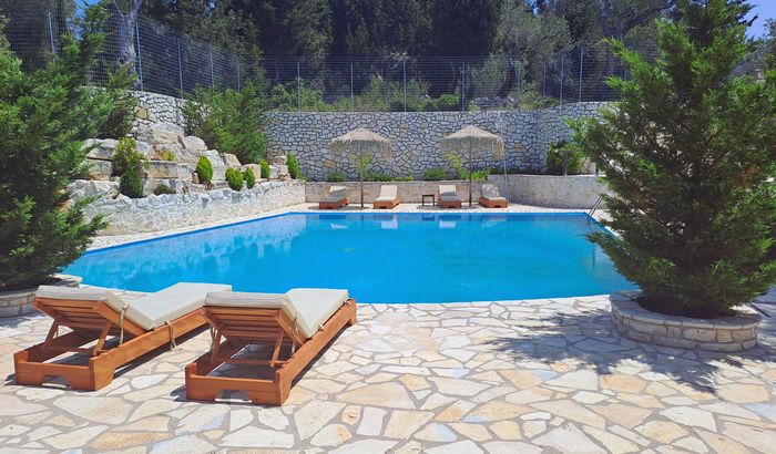 Communal pool, The Cypress Tree, Paxos