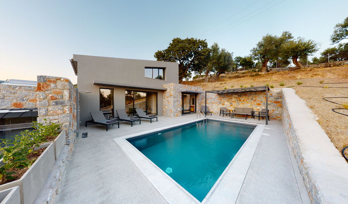Swimming pool and exterior, Daelia Villas, Lesvos