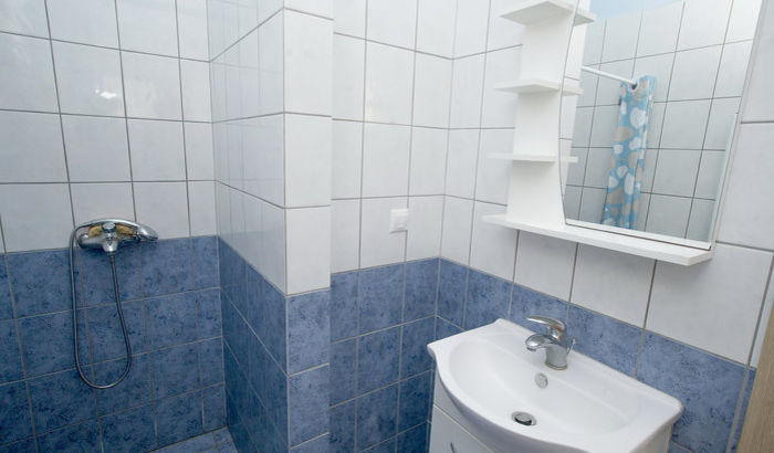 Bathroom, Avlaki Beach Villa, Corfu