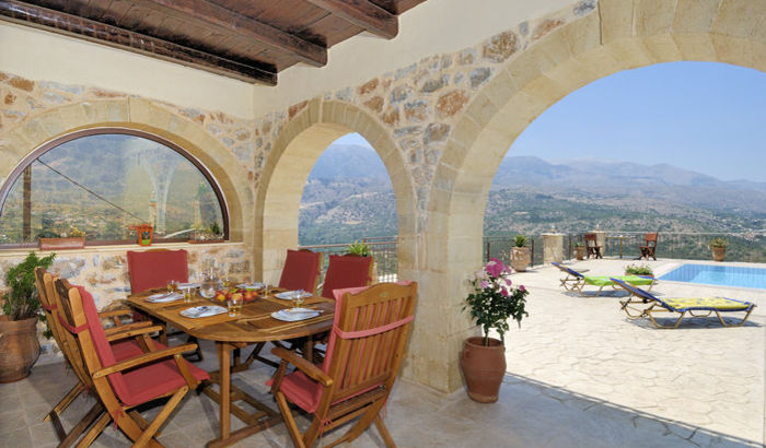 Outdoor Dining Area, Villa Georgia, Crete