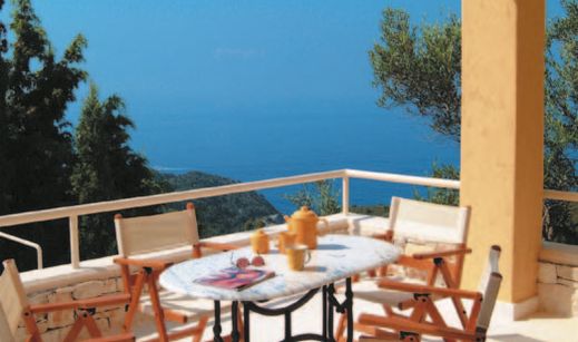 Balcony View, Villa Petra, Paxos