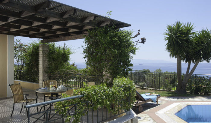 Patio Area, Trapezaki Villas, Kefalonia