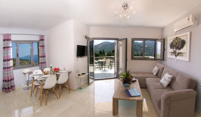 Horizon Villas Living Room, Kefalonia