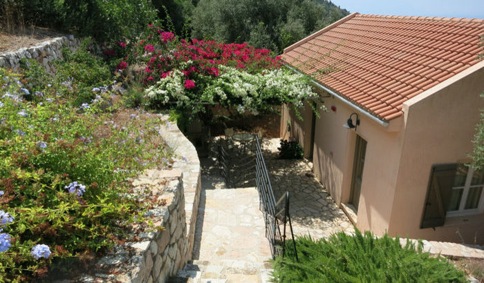 Entrance to Villa Calypso, The Lefki Villas, Ithaca