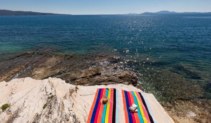 Swimming platform, Kalami Lookout Villa, Kalami, Corfu