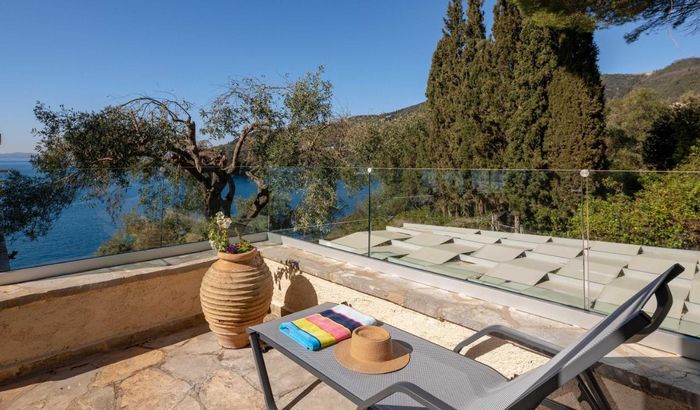 Terrace, Kalami Lookout Villa, Kalami, Corfu