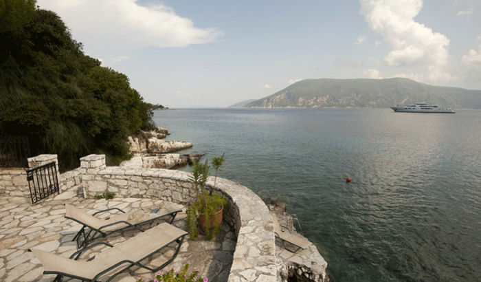 Sunbathing area, Villa Nichola, Kefalonia