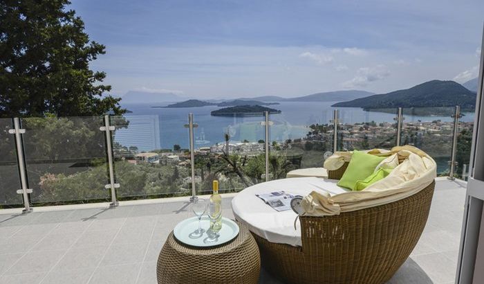 Outside Sitting Area, Villa Kyparissi, Lefkas