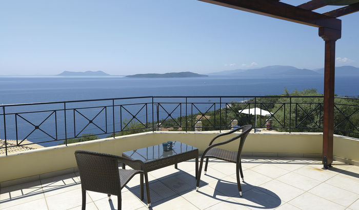 Terrace, Villa Constantina, Lefkas