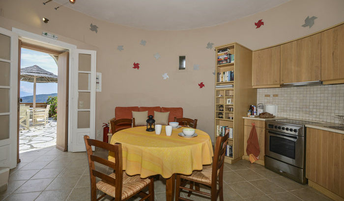 Kitchen Area, Villa Milos, Lefkas