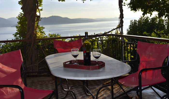 Terrace, Molyvos Manor, Lesvos