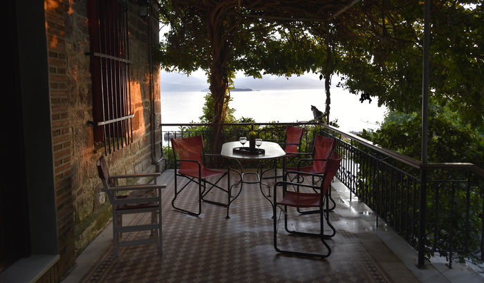 Terrace, Molyvos Manor, Lesvos