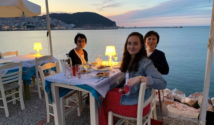 Taverna on the harbour, Skopelos