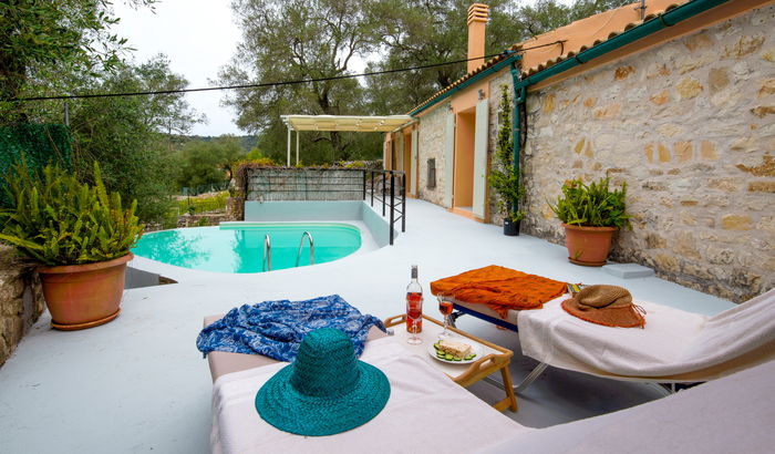 Swimming pool, The Olive Press, Paxos