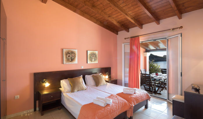 Twin Bedroom, Paleokastritsa Beach House, Corfu