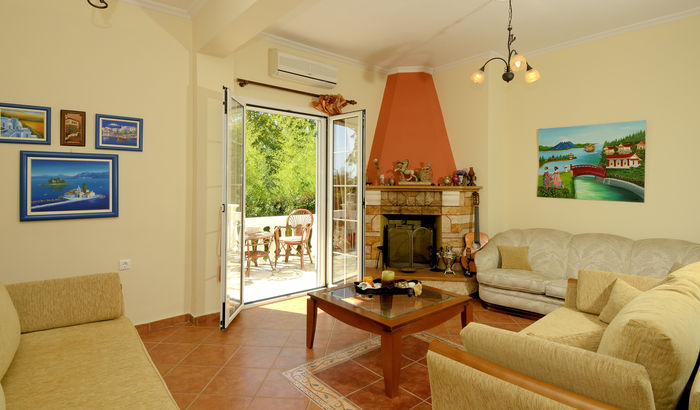 Living room, Villa Saia, Corfu