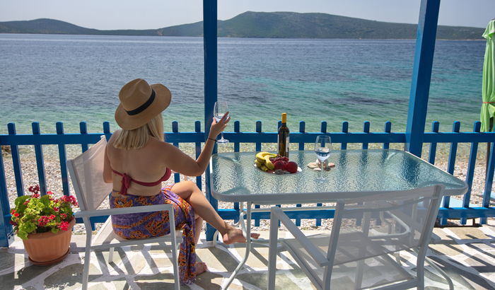 Terrace, Sea Horse Cottage, Alonissos