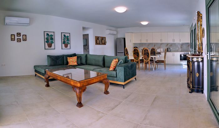 Living room, Stone Villas 2, Ouzo Villas, Lesvos