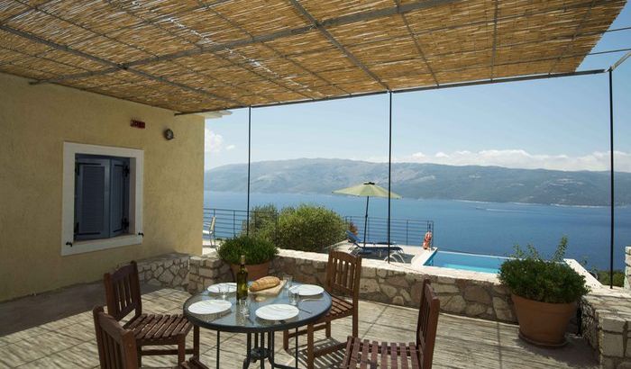 Villa Odysseus terrace, The Lefki Villas, Ithaca