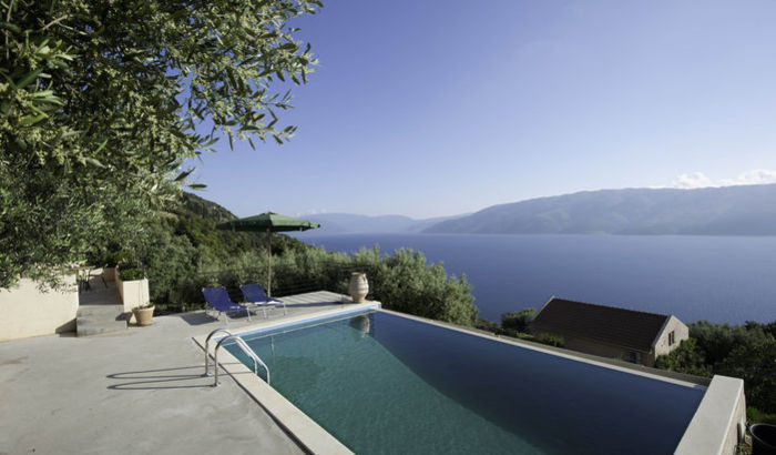 Villa Calypso swimming pool, The Lefki Villas, Ithaca