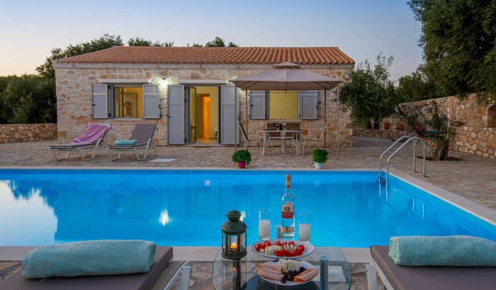 Exterior and swimming pool, Triton's Nest, Paxos