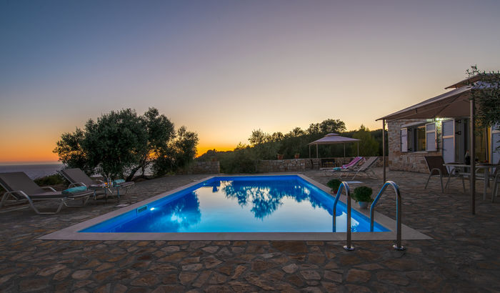 Exterior and swimming pool, Triton's Nest, Paxos