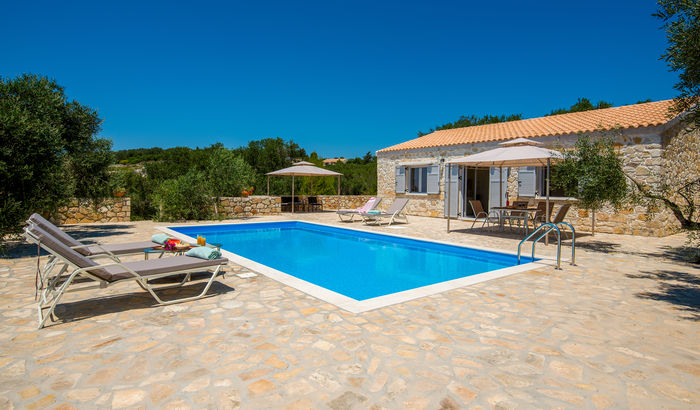 Exterior and swimming pool, Triton's Nest, Paxos