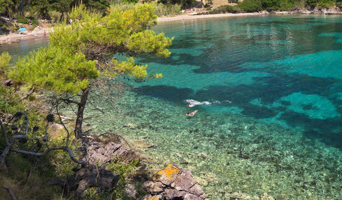 Beautiful sea below, Villa Cavos, Agios Petros, Alonissos