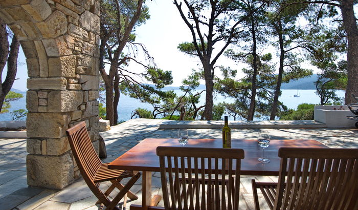 Front terrace, Villa Cavos, Agios Petros, Alonissos