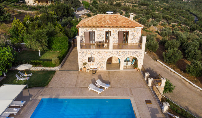 View of Villa Georgia, Crete