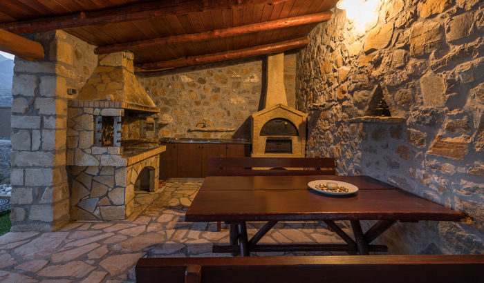 BBQ area, Villa Georgia, Crete