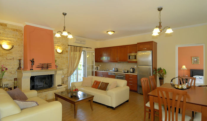 Living room, Villa Halikounas, Corfu