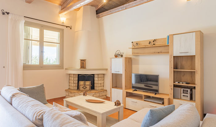 Living room, Villa Ibiscus, Peloponnese
