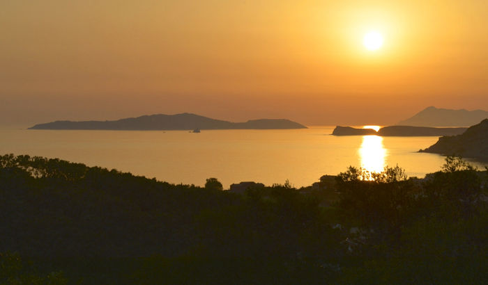 Sunset views, Villa Ionia, Corfu
