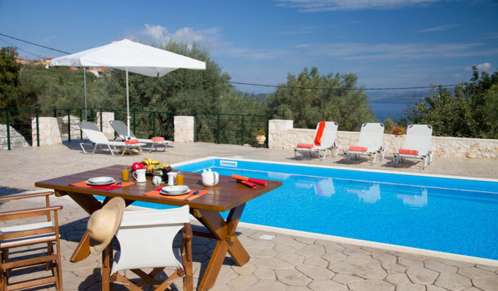 Pool area, Villa Kalisti, Meganissi