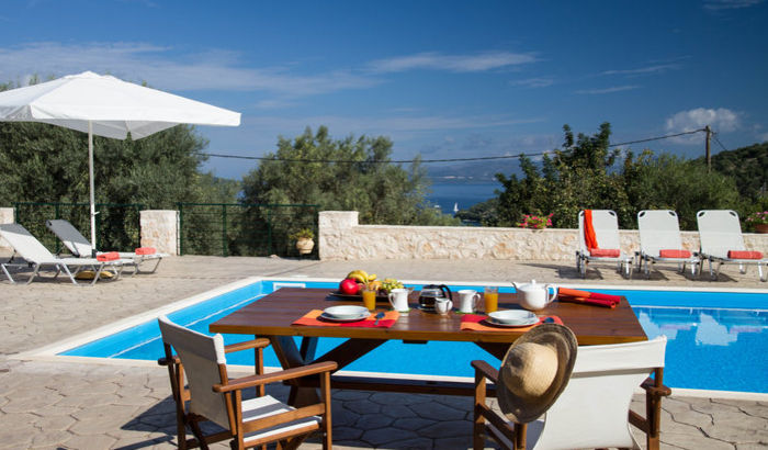 Pool area, Villa Kalisti, Meganissi