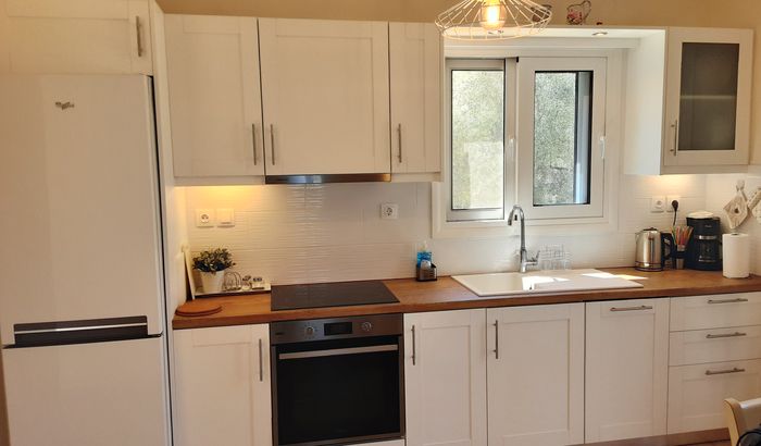 Kitchen, Villa Katia, Lefkas