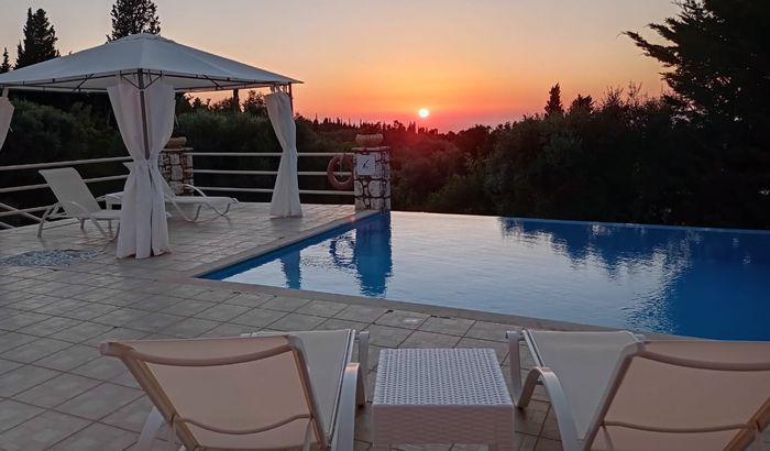 Sunset, Villa Katia, Lefkas