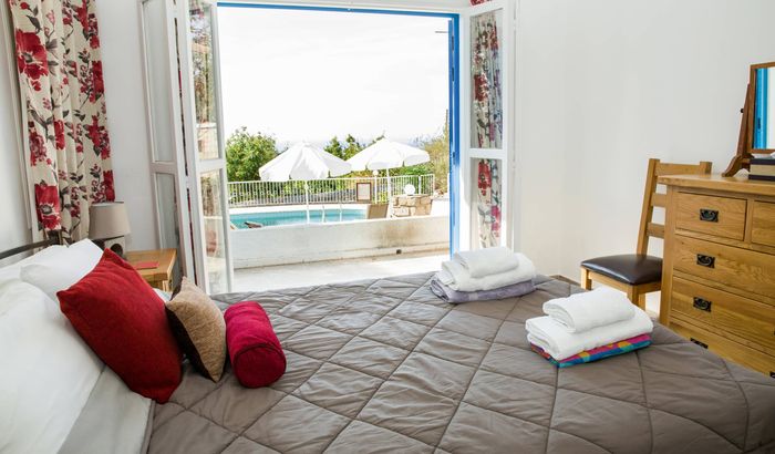 Double bedroom, Villa Spilio, Cyprus
