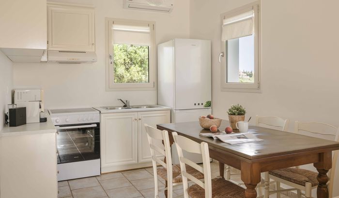 Dining area and kitchen, Villa Spring, The Seasons Villas, Svoronata, Kefalonia