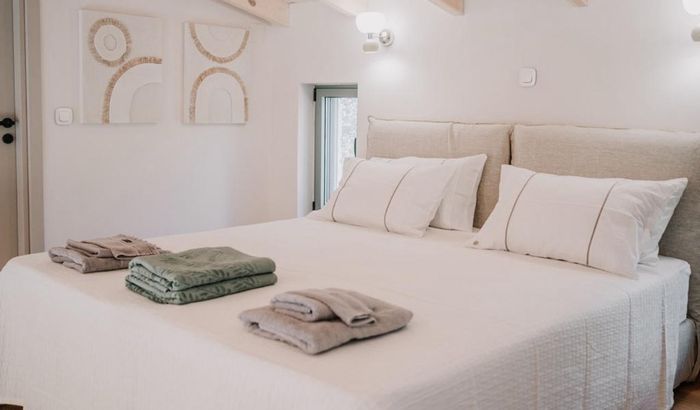 Mezzanine level (made as double bed), Villa Artemis, Lakka, Paxos